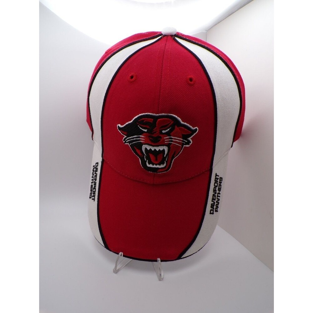 Fan Favorite Davenport Panthers Red White Baseball Cap Adjustable Hat